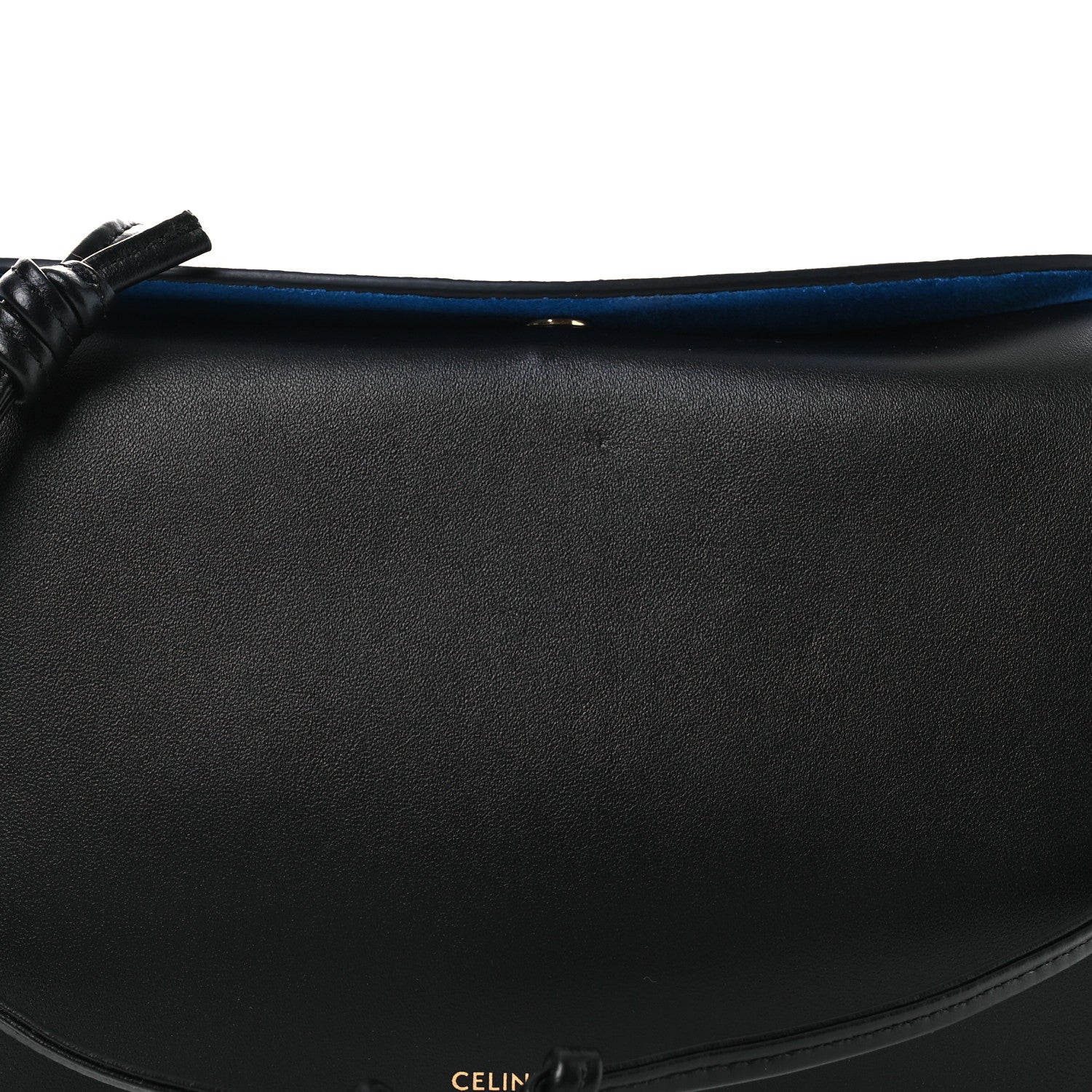 Celine Smooth Lambskin Trio Flap Crossbody Bag Black 8 of 11