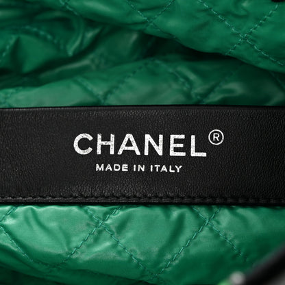 Chanel Tweed Large Robot Shopping Bag Black Multicolor 6 of 11