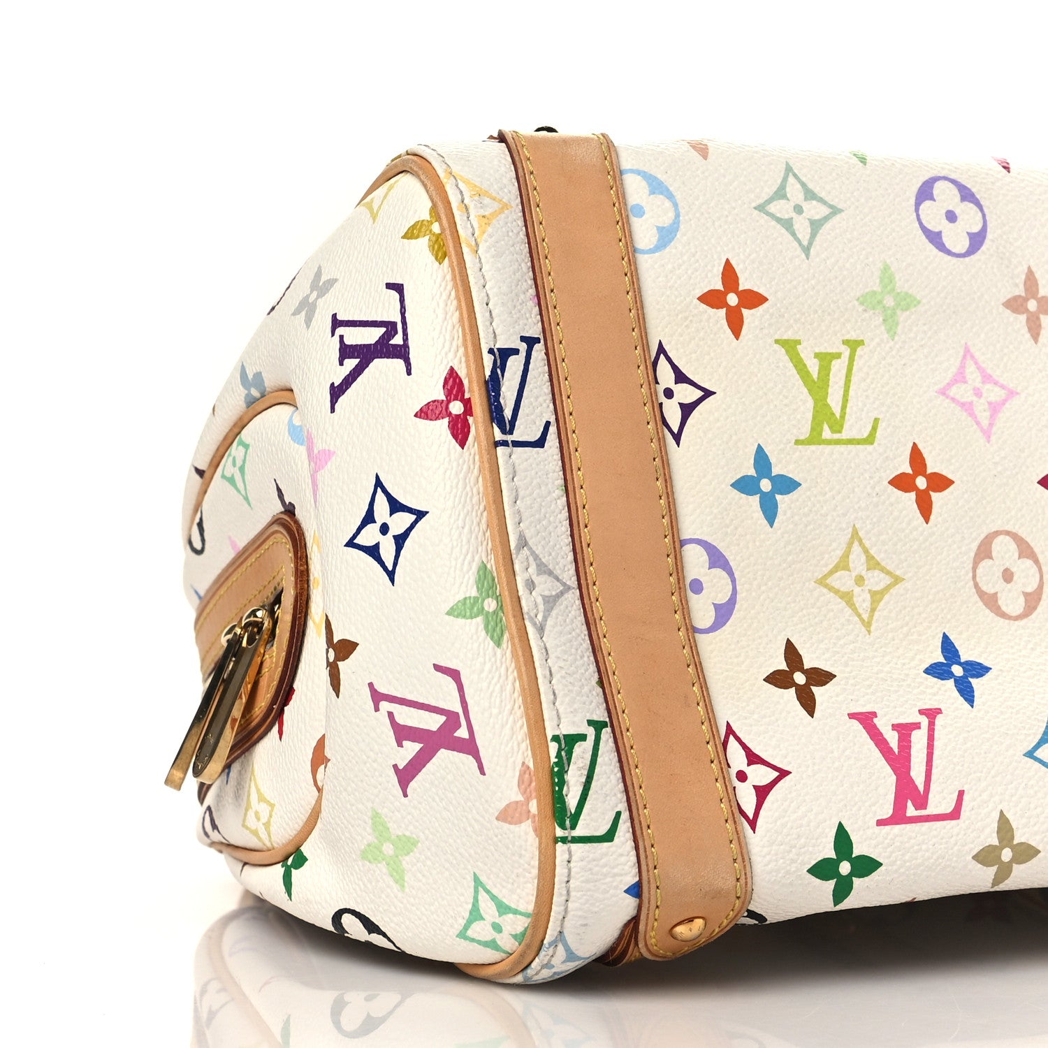 Louis Vuitton Monogram Multicolor Priscilla White 7 of 8