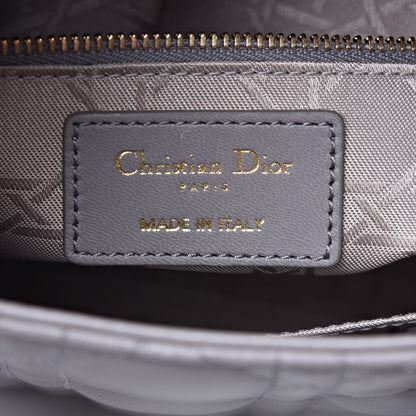 Christian Dior Lambskin Cannage Small My Lady Dior Gris 6 of 9
