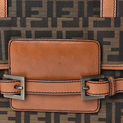 Fendi Zucca Pocket Shoulder Bag Tobacco 10 of 11