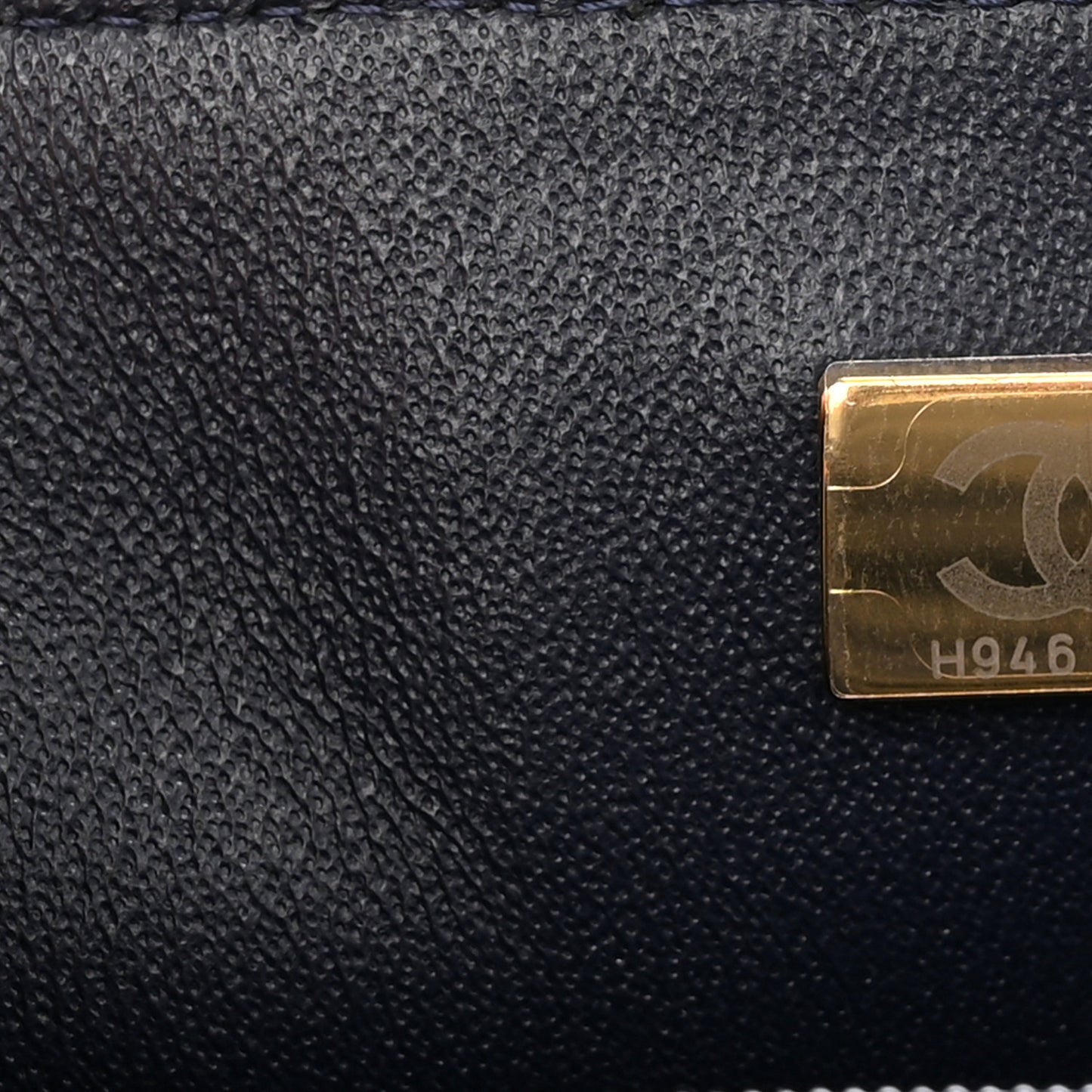 Lambskin Quilted Mini Rectangular Flap Dark Navy Blue
