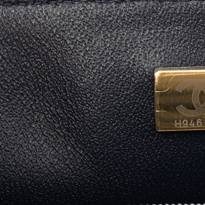 Chanel Lambskin Quilted Mini Rectangular Flap Dark Navy Blue 6 of 9