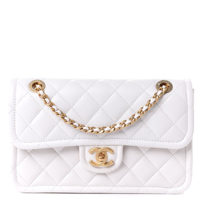Chanel Caviar Quilted Medium Sweet Classic Flap White 1 of 5