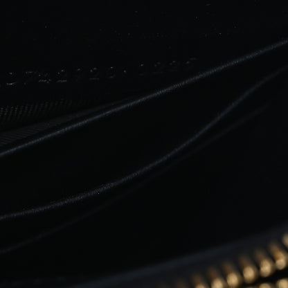 Saint Laurent Canvas Matelasse Chevron Monogram Envelope Chain Wallet Leopard 8 of 12