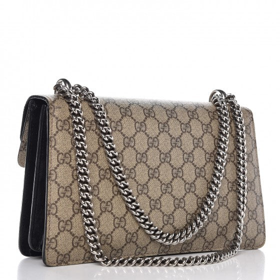 Gucci GG Supreme Monogram Small Dionysus Shoulder Bag Black 4 of 14