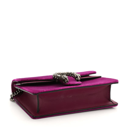 Gucci Velvet Super Mini Dionysus Shoulder Bag Fuchsia Violet Cyclamen 4 of 7
