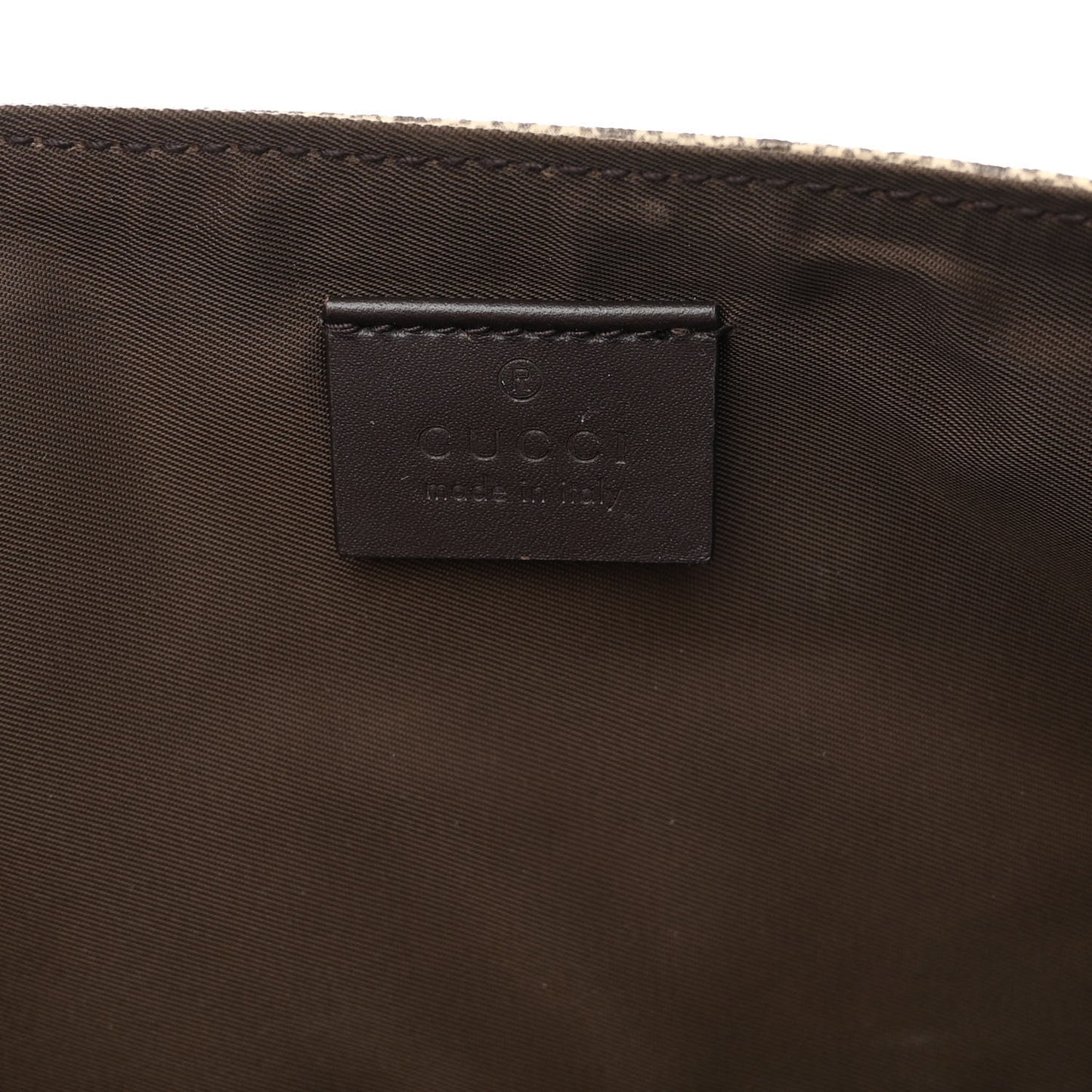 GG Plus Monogram Messenger Diaper Bag Dark Brown