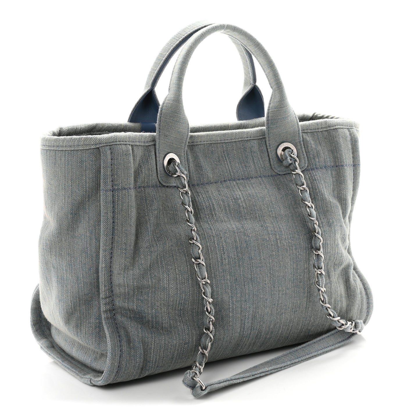 Denim Small Deauville Tote Light Blue