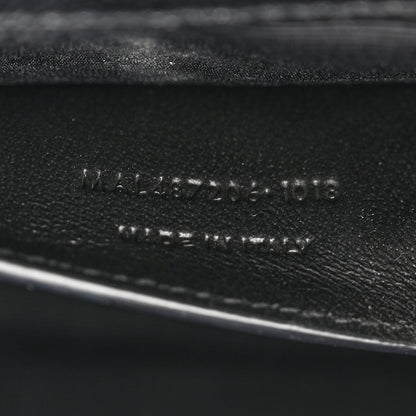 Saint Laurent Grain De Poudre Textured Mixed Matelasse Triquilt Medium Monogram Satchel Black 7 of 13