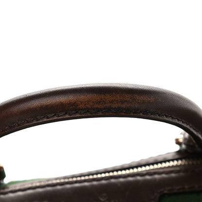 Gucci Monogram Vintage Web Medium Boston Dark Brown 10 of 14