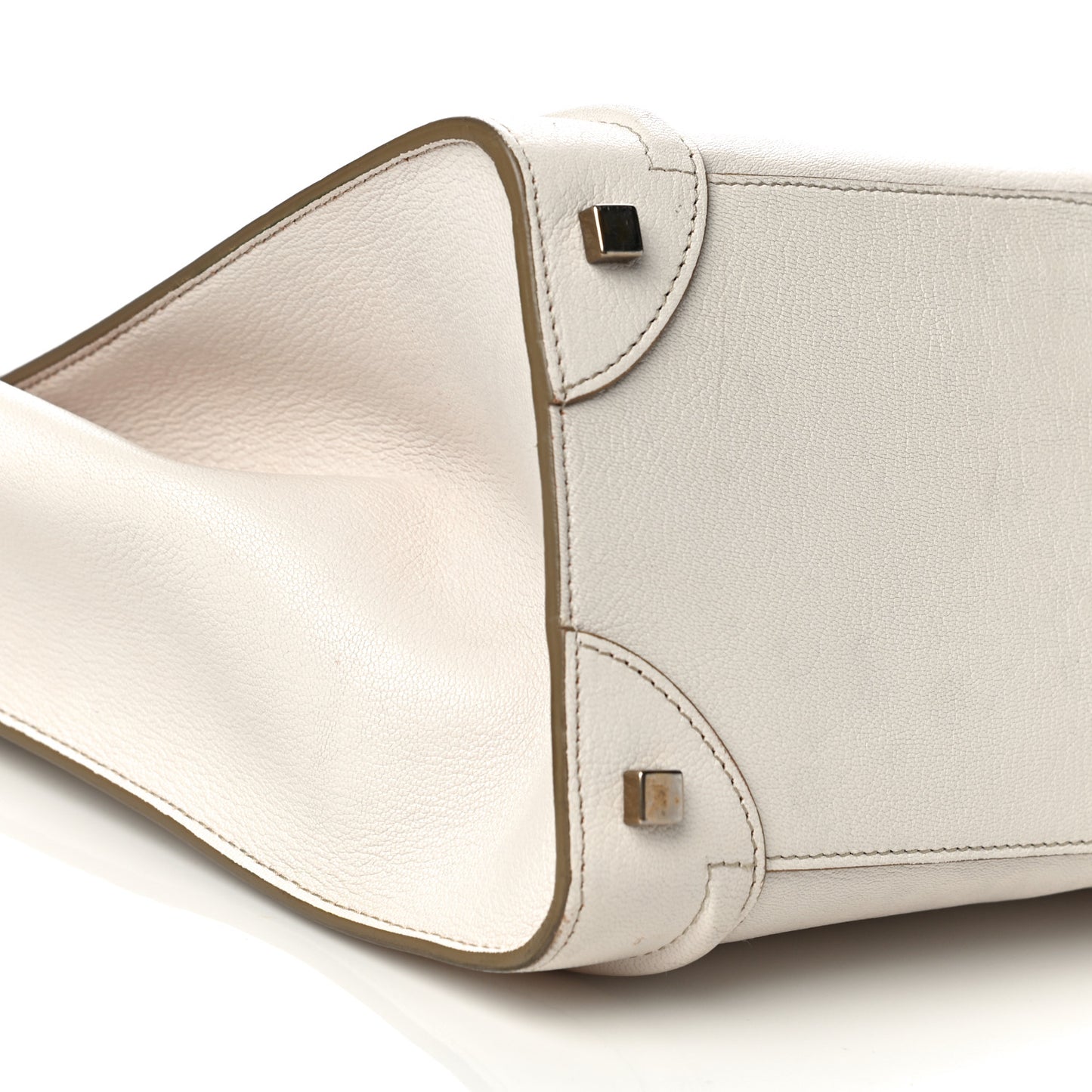 Goatskin Mini Luggage White