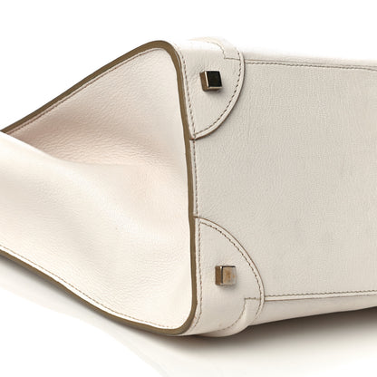 Celine Goatskin Mini Luggage White 8 of 33