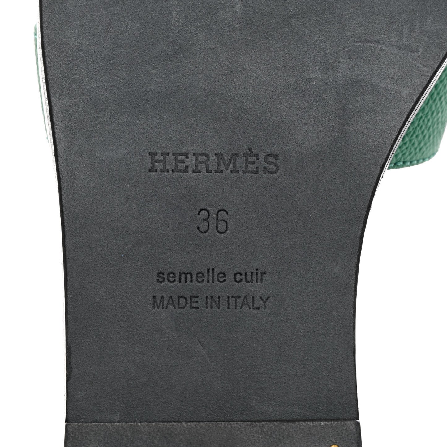 Epsom Oran Sandals 36 Vert Emeraude