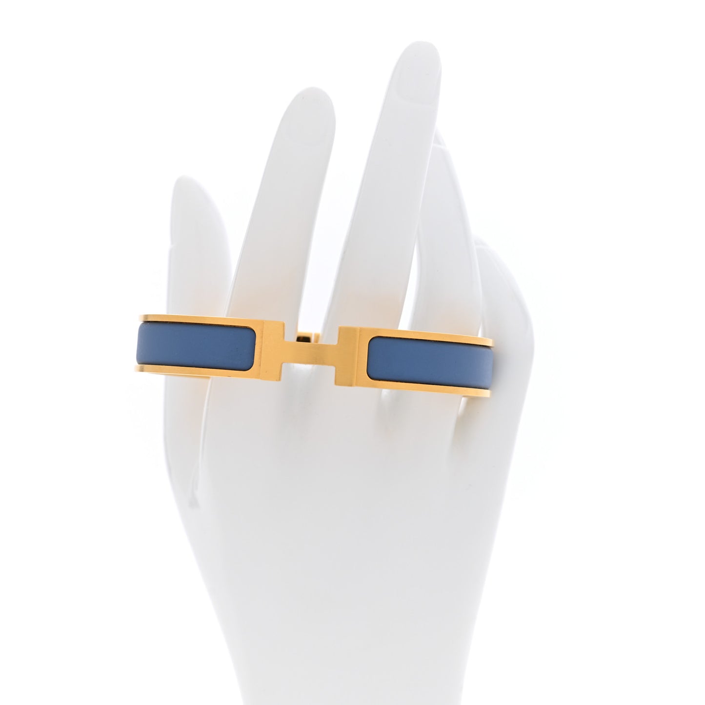 Matte Enamel Narrow Clic Clac HH Bracelet T6 Bleu Turquin