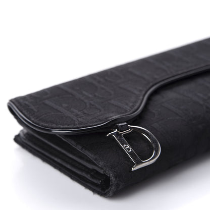 Christian Dior Monogram Saddle Wallet Black 6 of 12