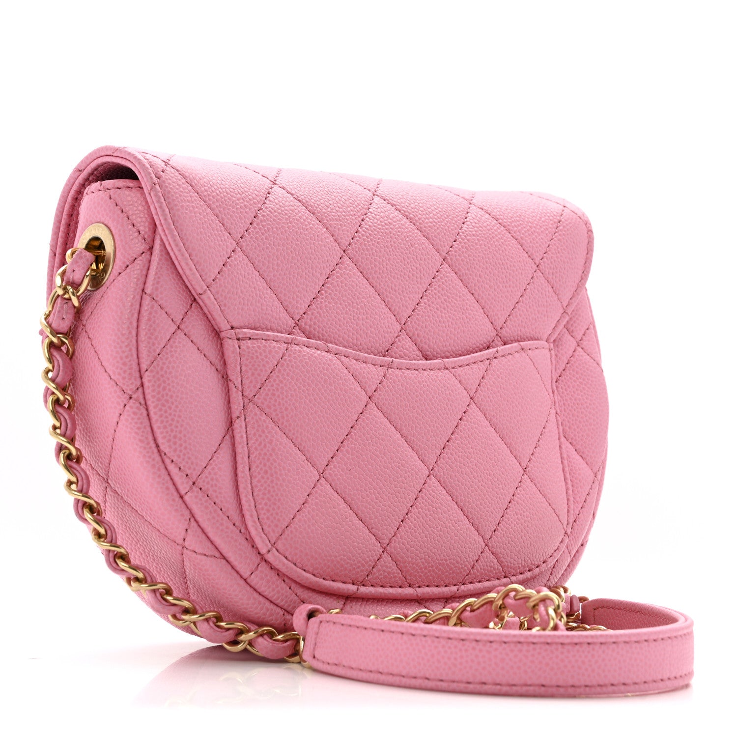 Chanel Caviar Quilted Mini Messenger Flap Light Pink 3 of 13