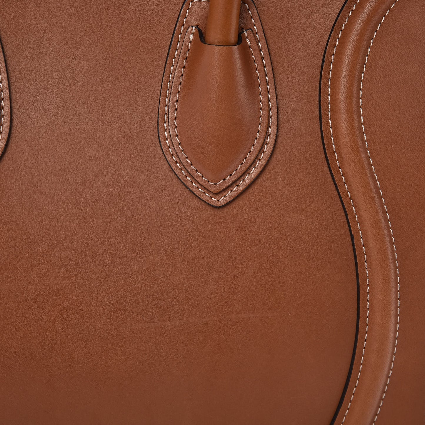 Natural Calfskin Micro Luggage Tan