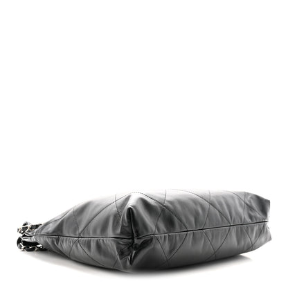 Chanel Shiny Calfskin Quilted Small Chanel 22 Black 5 of 11