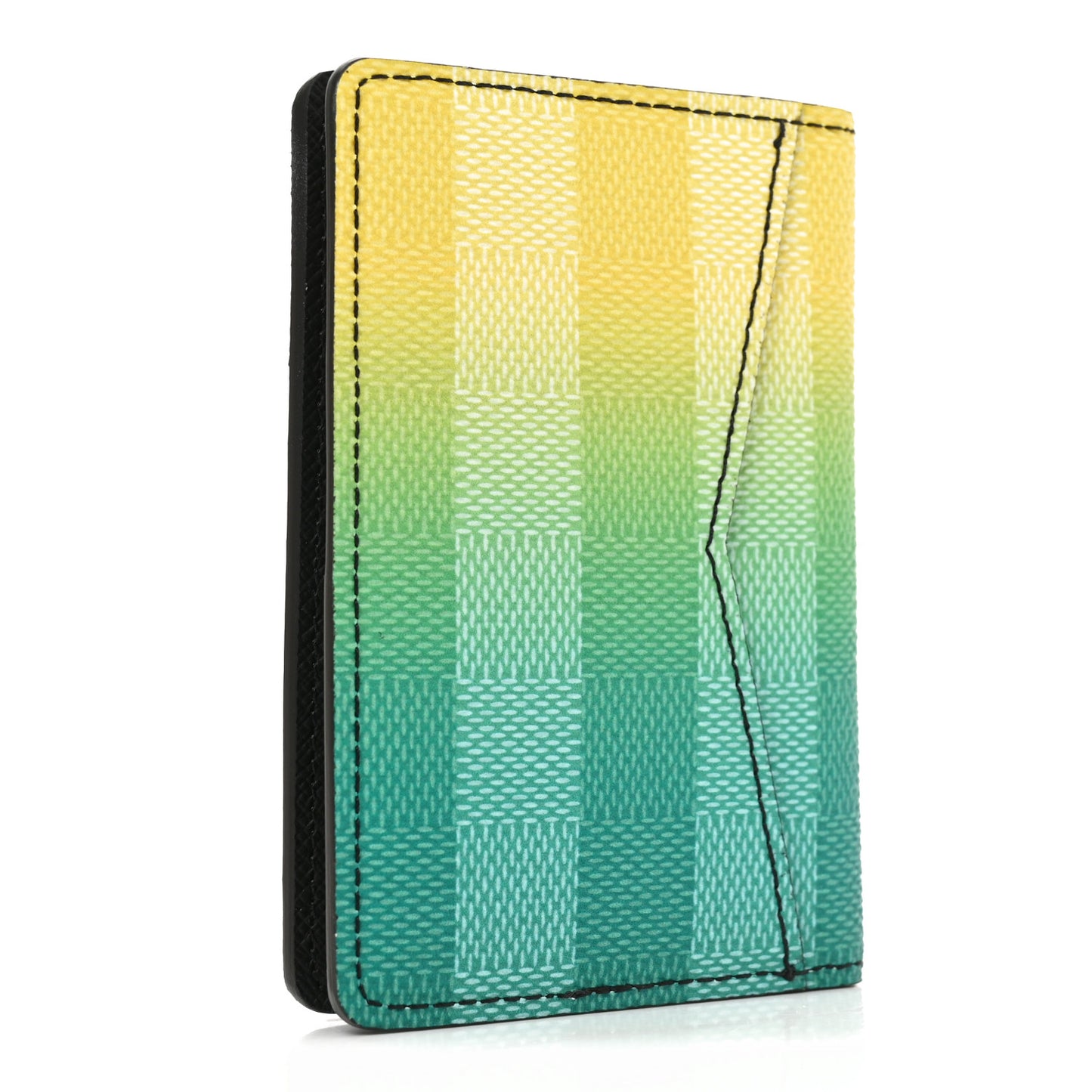 Damier Stripes Pocket Organizer Gradient Green