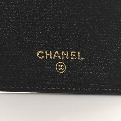 Chanel Grained Calfskin CC Button Long Wallet Black 8 of 12
