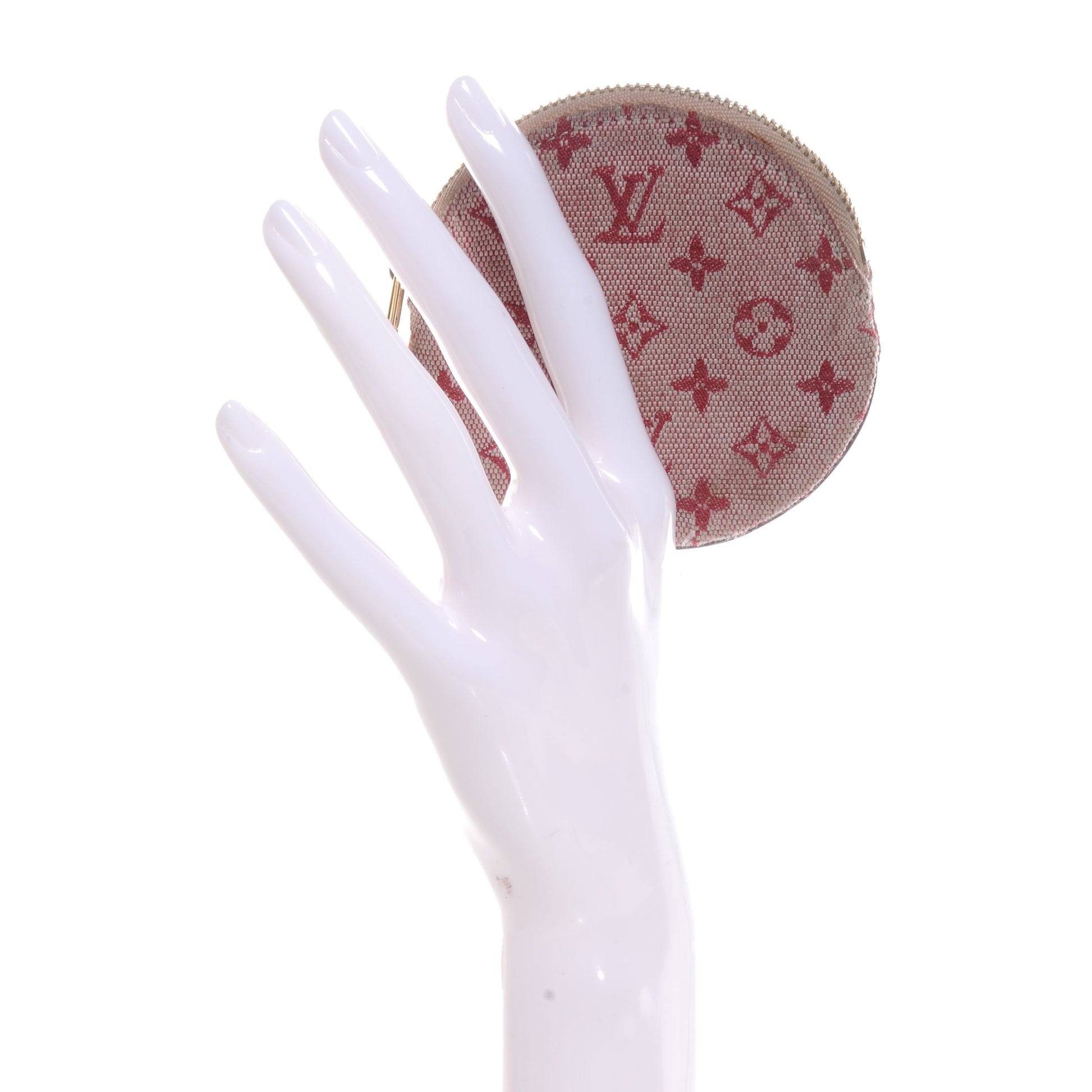Louis Vuitton Mini Monogram Round Coin Purse Cherry 2 of 7