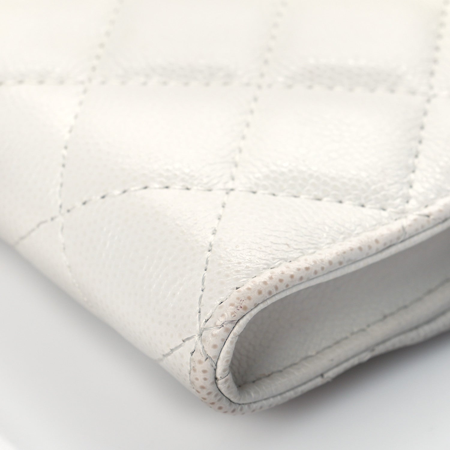 Chanel Caviar Quilted My Everything Clutch With Chain White Black 9 of 11