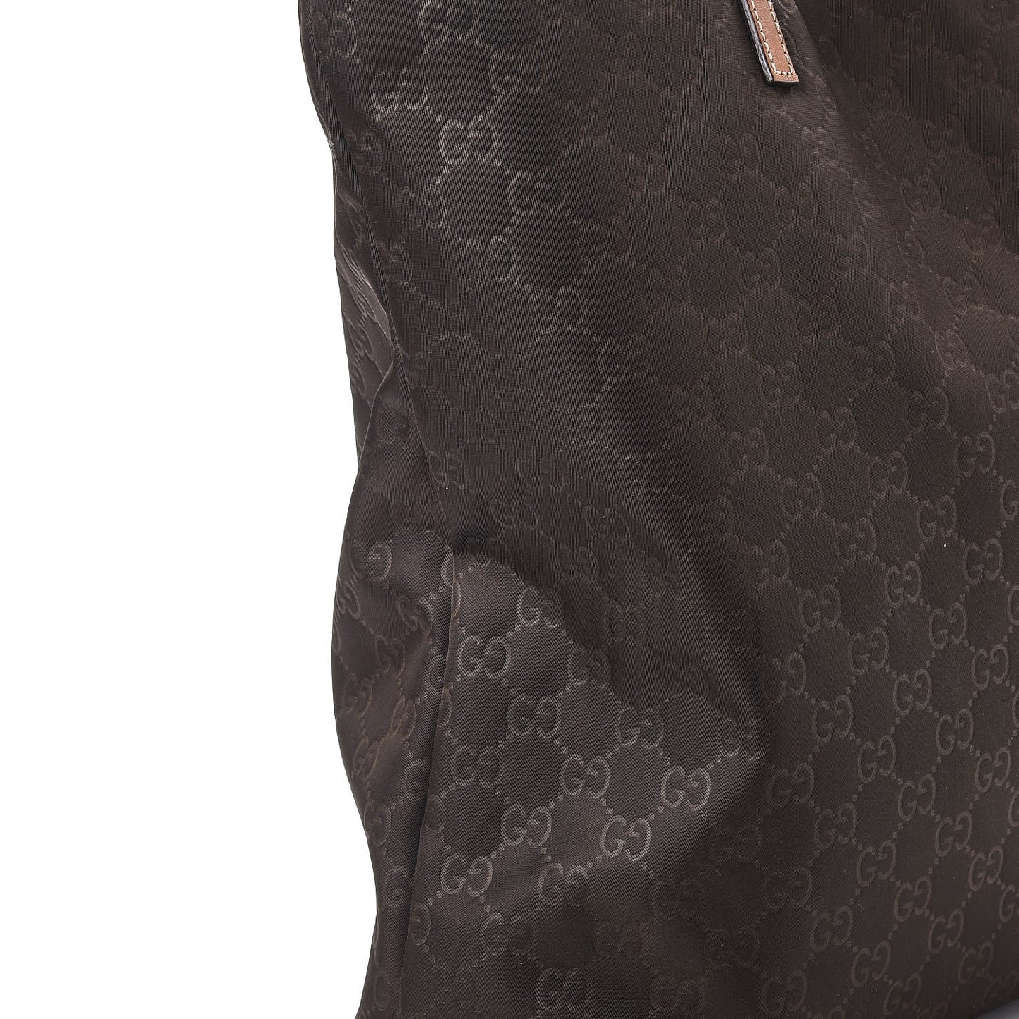 Nylon Monogram Large Tote Cocoa Brown