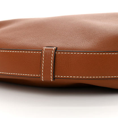 Celine Supple Calfskin Medium Strap Leandre Shoulder Bag Brown 9 of 10