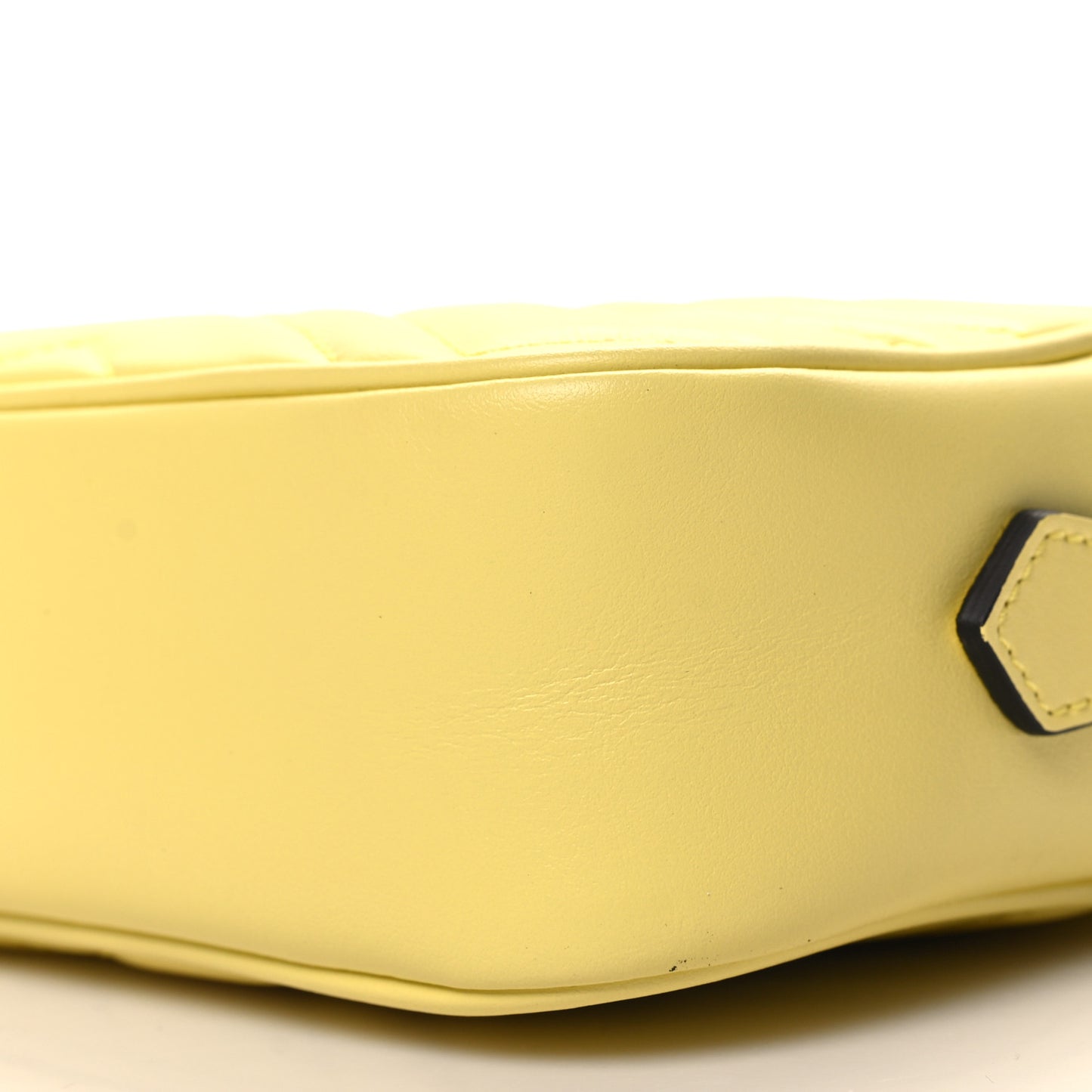 Calfskin Matelasse Mini GG Marmont Chain Shoulder Bag Banana