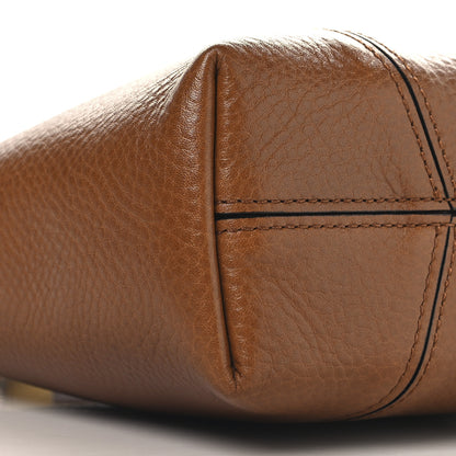 Chloe Grained Calfskin Small Spin Tote Clay Brown 9 of 11