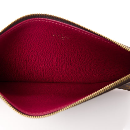 Louis Vuitton Monogram Pochette Felicie Chain Wallet Fuchsia 10 of 14