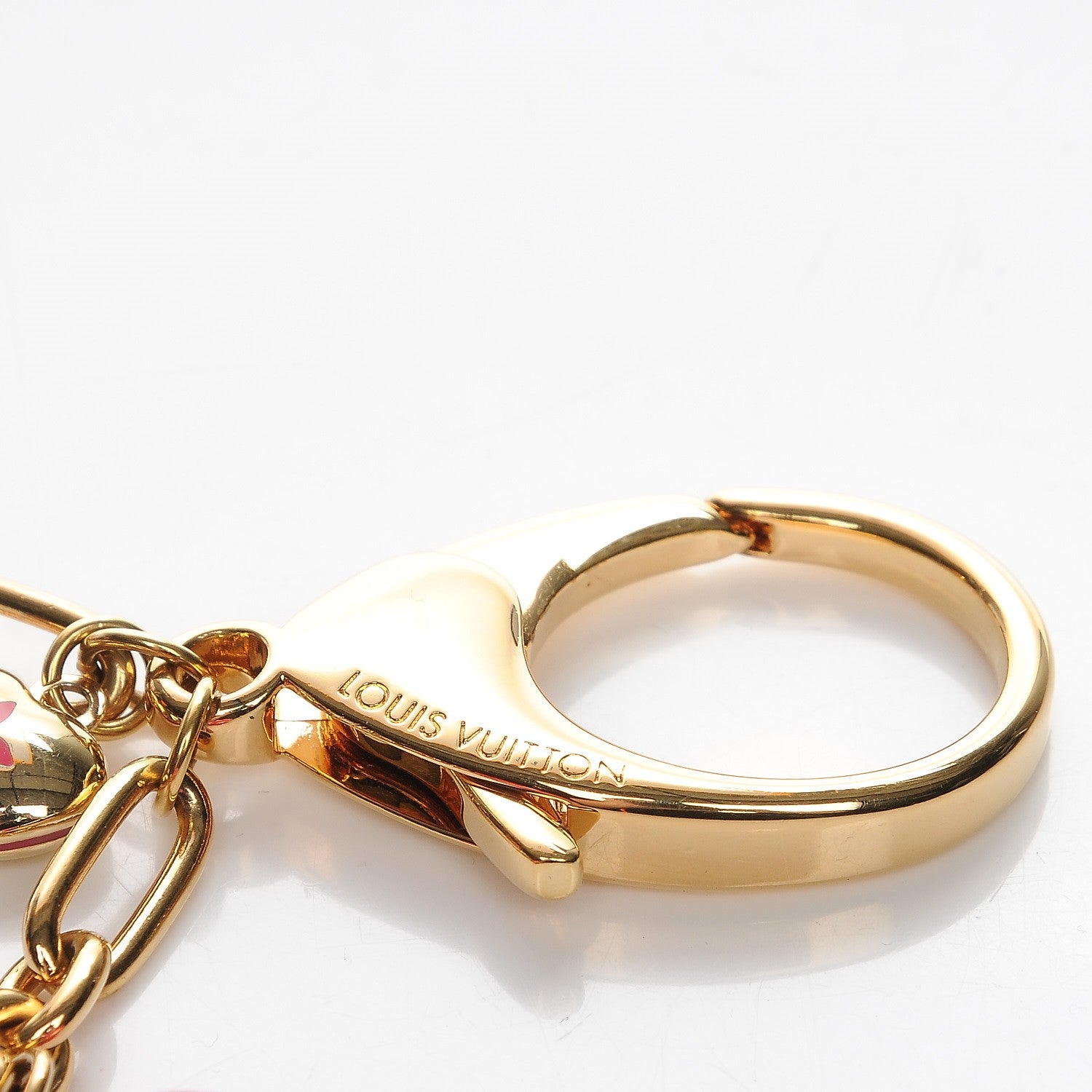Louis Vuitton Coeurs Heart Bag Charm Key Holder Pink 4 of 5