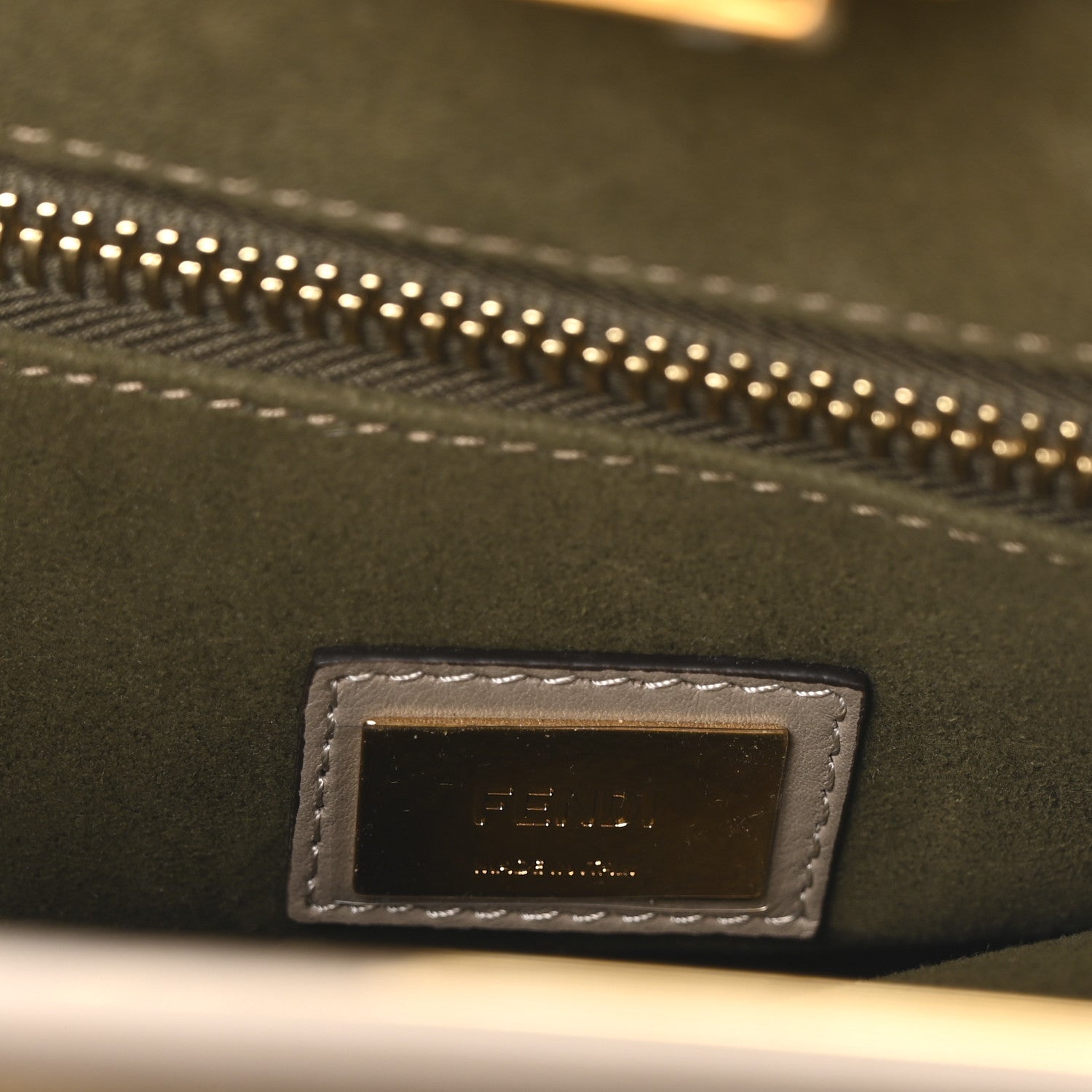 Fendi Vitello Seta Plexiglass Tortoise Medium Peekaboo Iconic Satchel Tortora 6 of 9