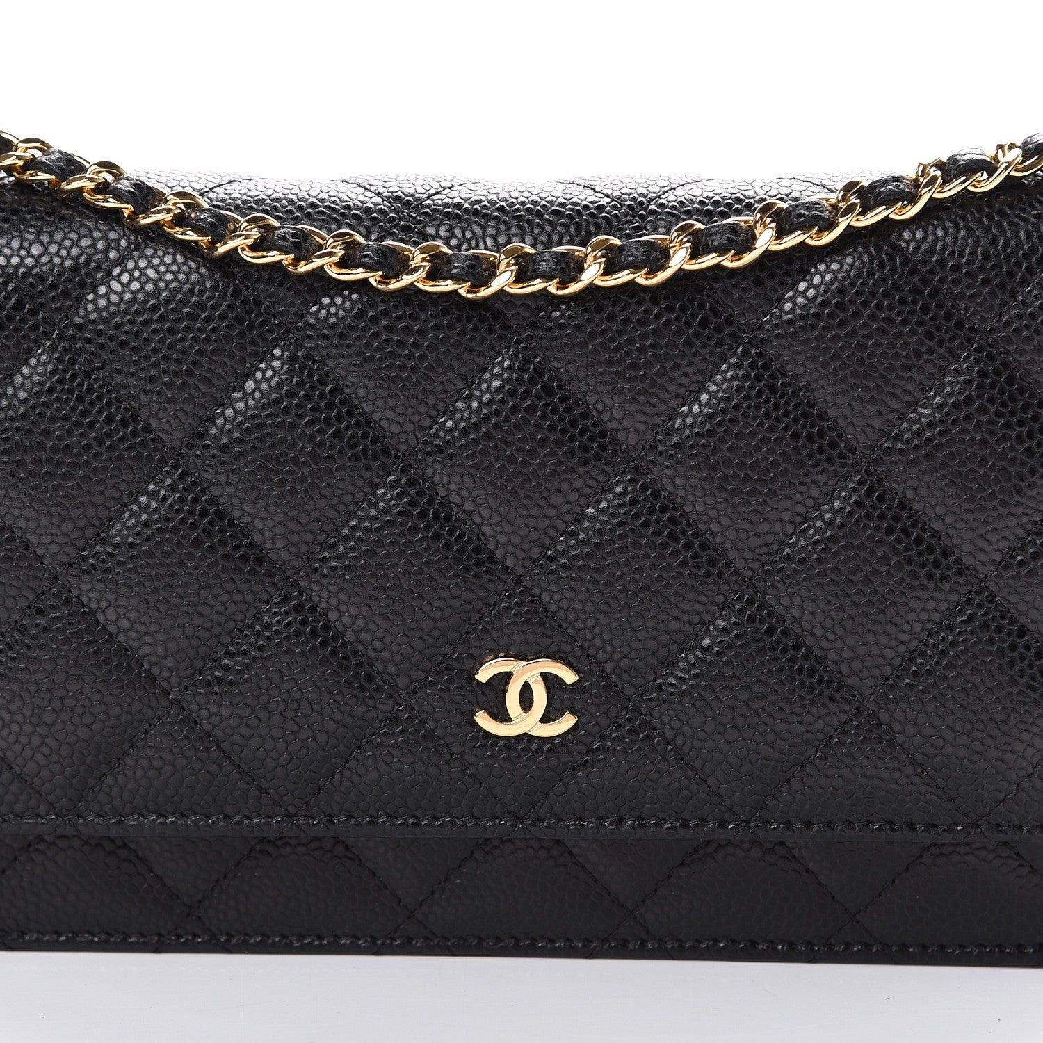 Chanel Caviar Quilted Wallet On Chain WOC Black 8 of 11