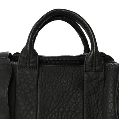 Alexander Wang Pebbled Lambskin Rockie Black Iridescent Hardware 6 of 10
