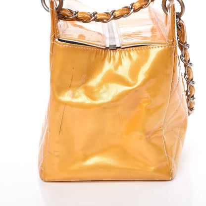 Chanel Patent Quilted Petit Timeless Tote PTT Yellow 23 of 39