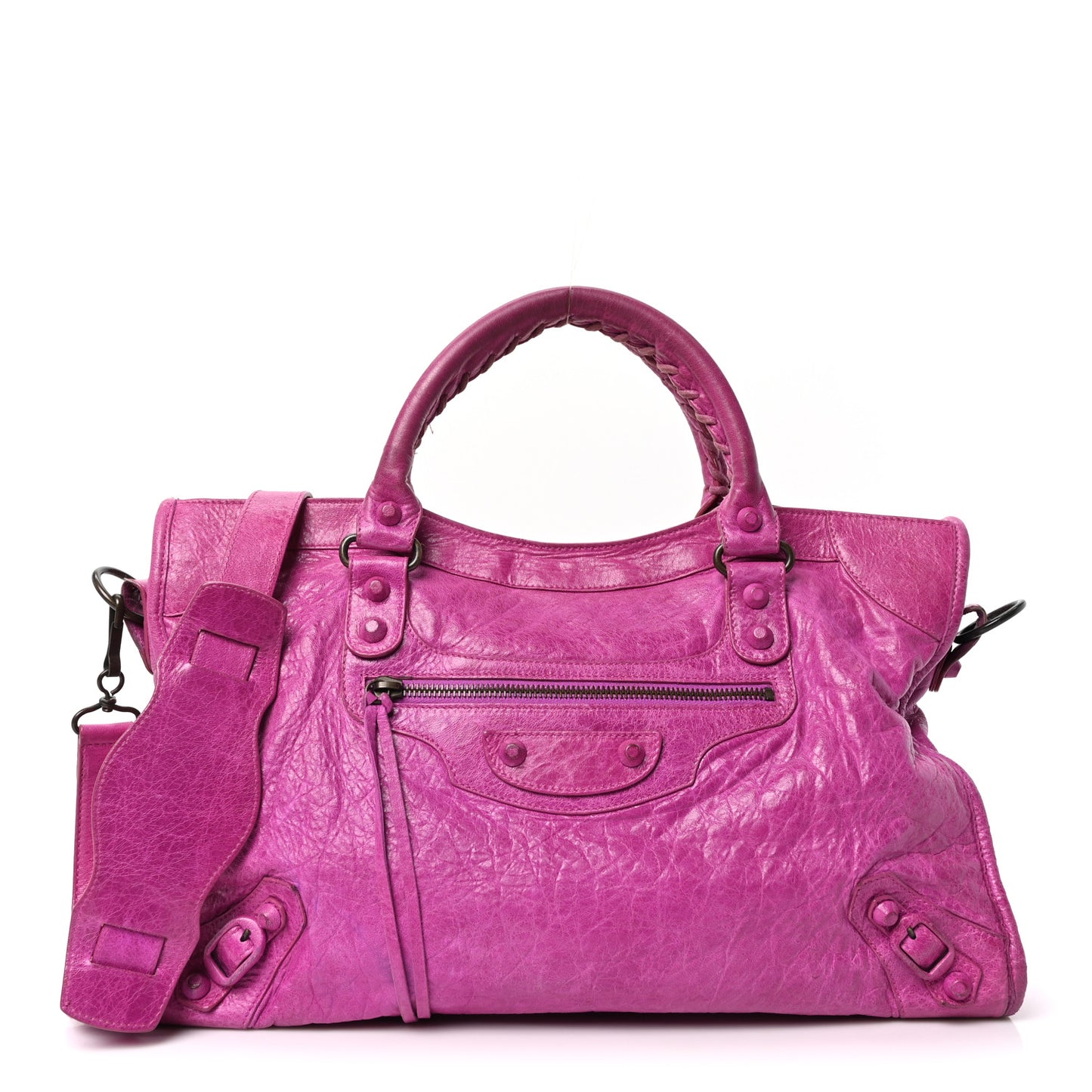 Agneau Covered Classic Hardware City Amethyst