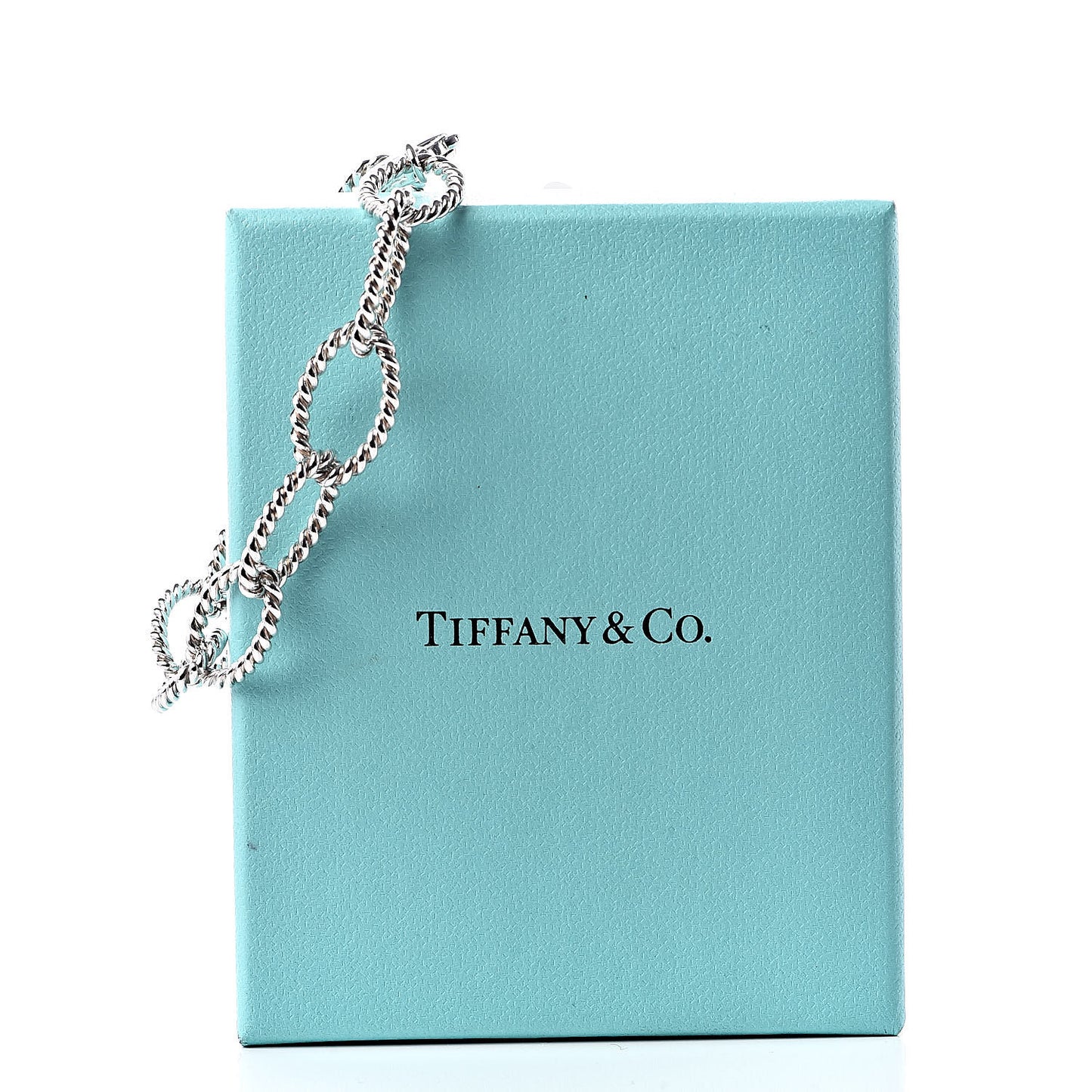 Sterling Silver Twist Link Bracelet