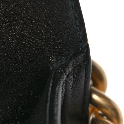 Chanel Lambskin Embroidered Camellia Quilted Small Boy Flap Black 11 of 11