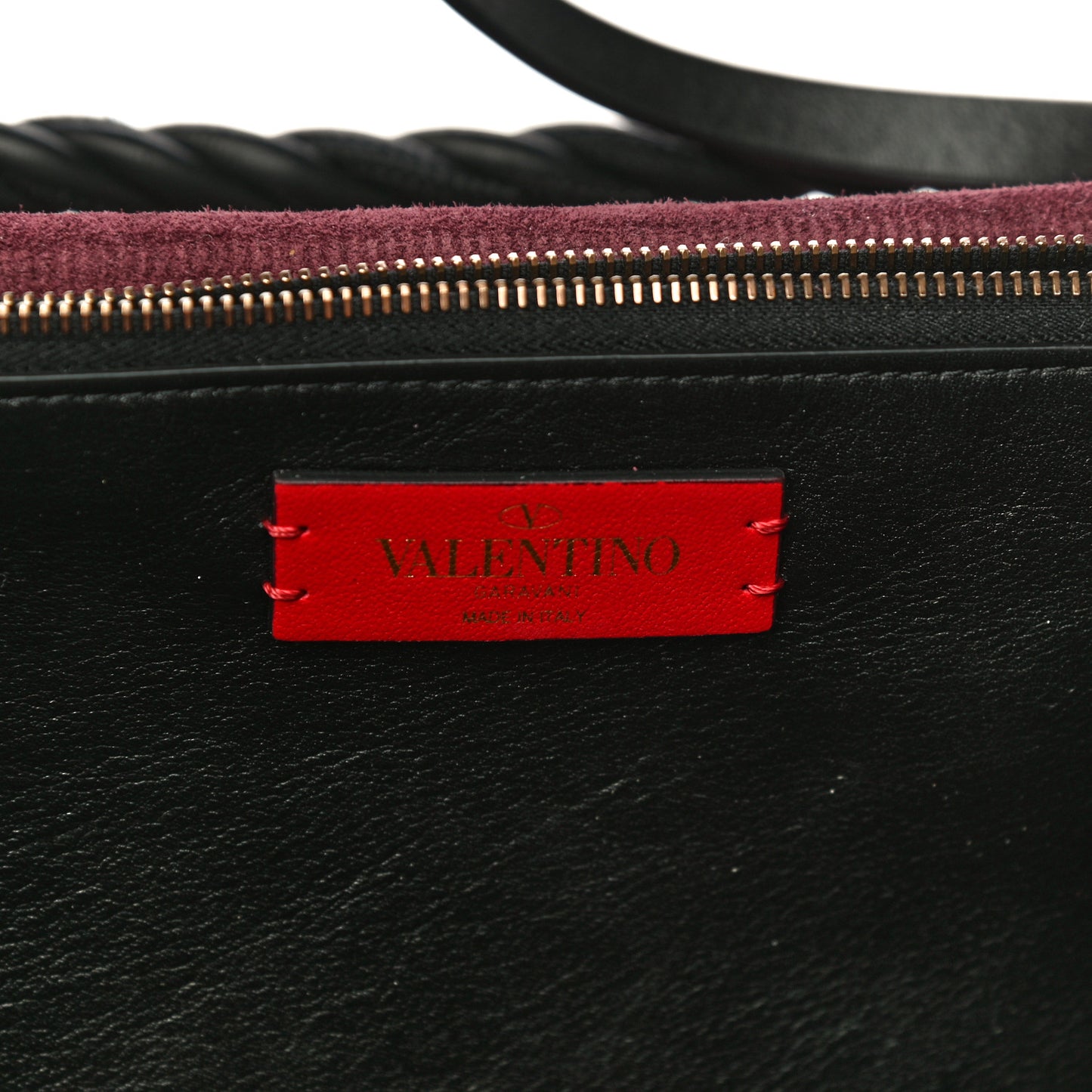 Calfskin The Rope Crossbody Bag Black