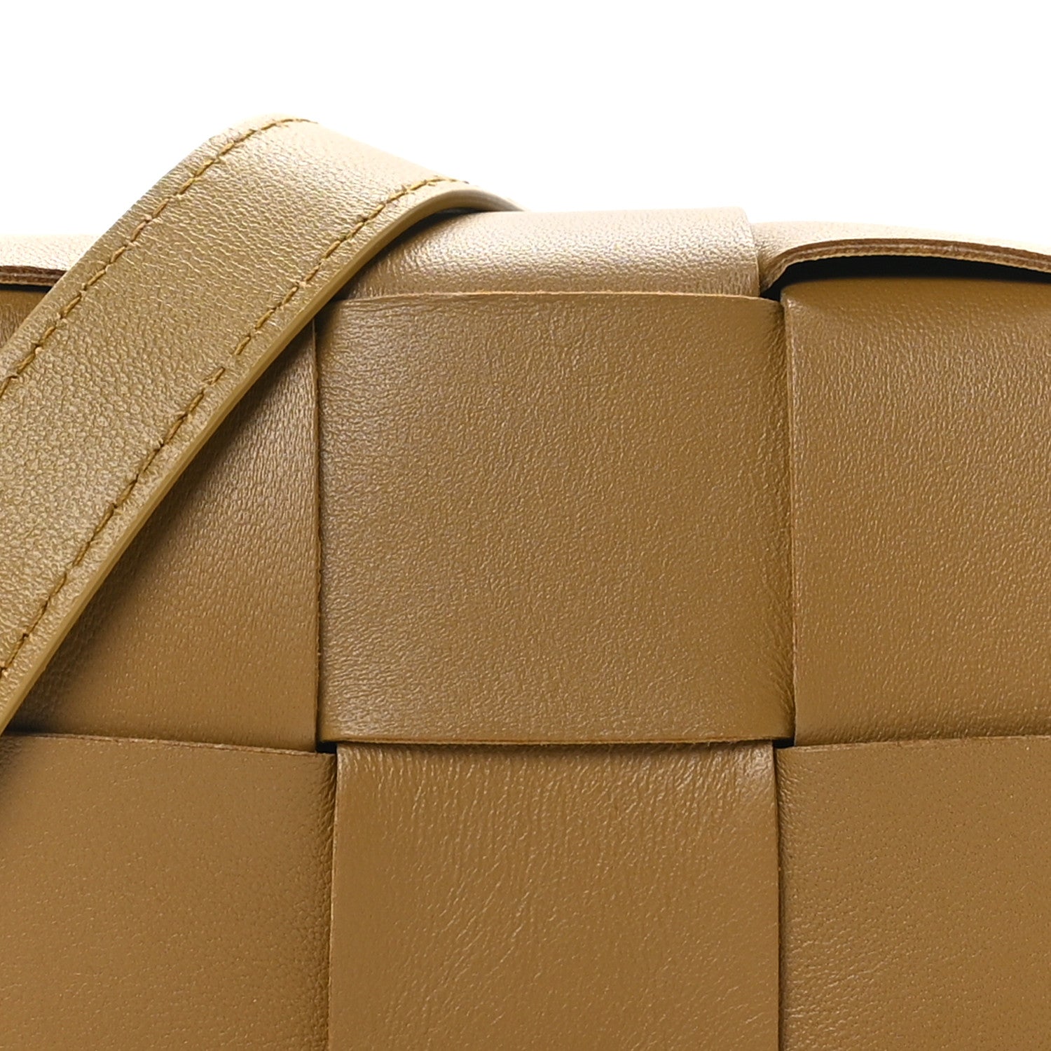 Bottega Veneta Lambskin Maxi Intrecciato Extra Mini Cassette Crossbody Bag Acorn 7 of 9