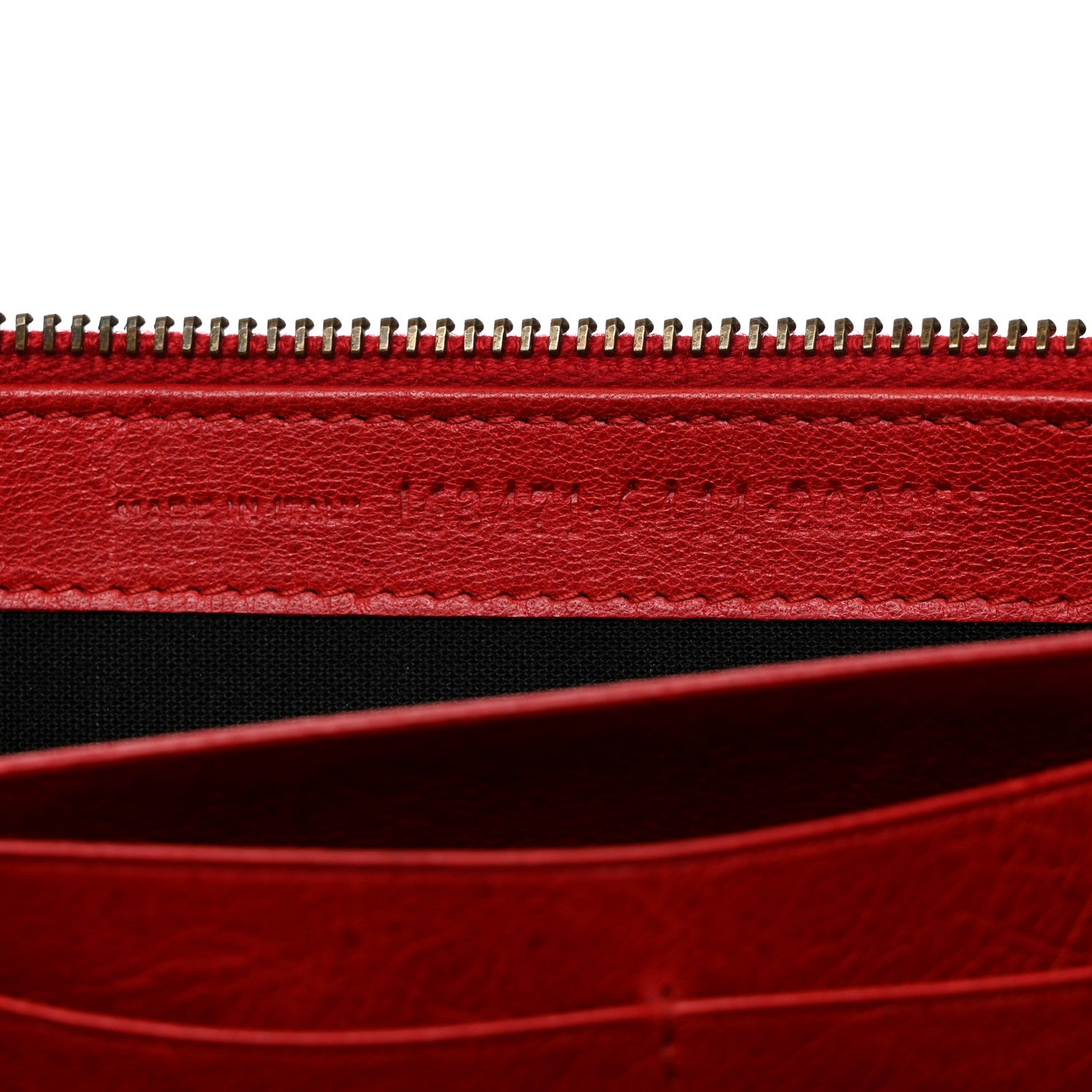 Balenciaga Agneau Classic Hardware Continental Zip Around Wallet Rouge Coquelicot 6 of 9