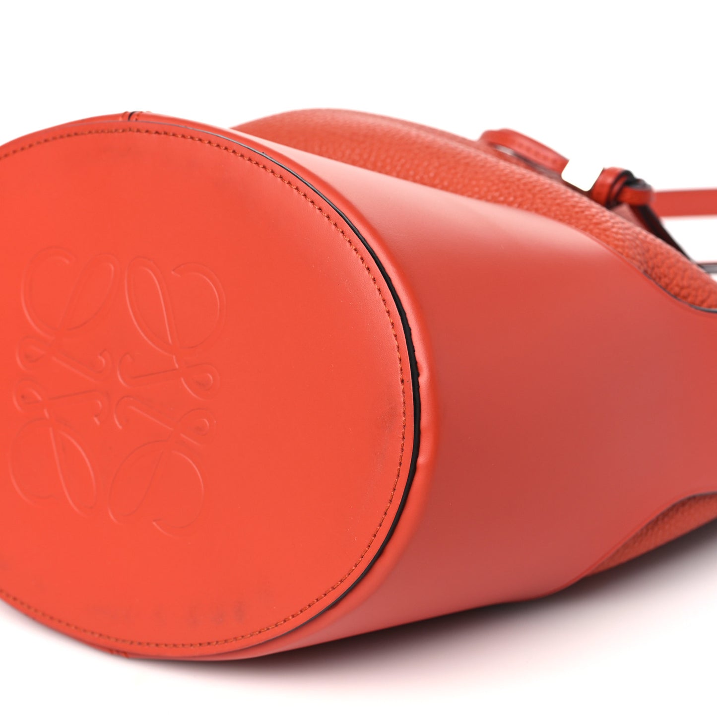 Calfskin Medium Balloon Bucket Bag Pumpkin
