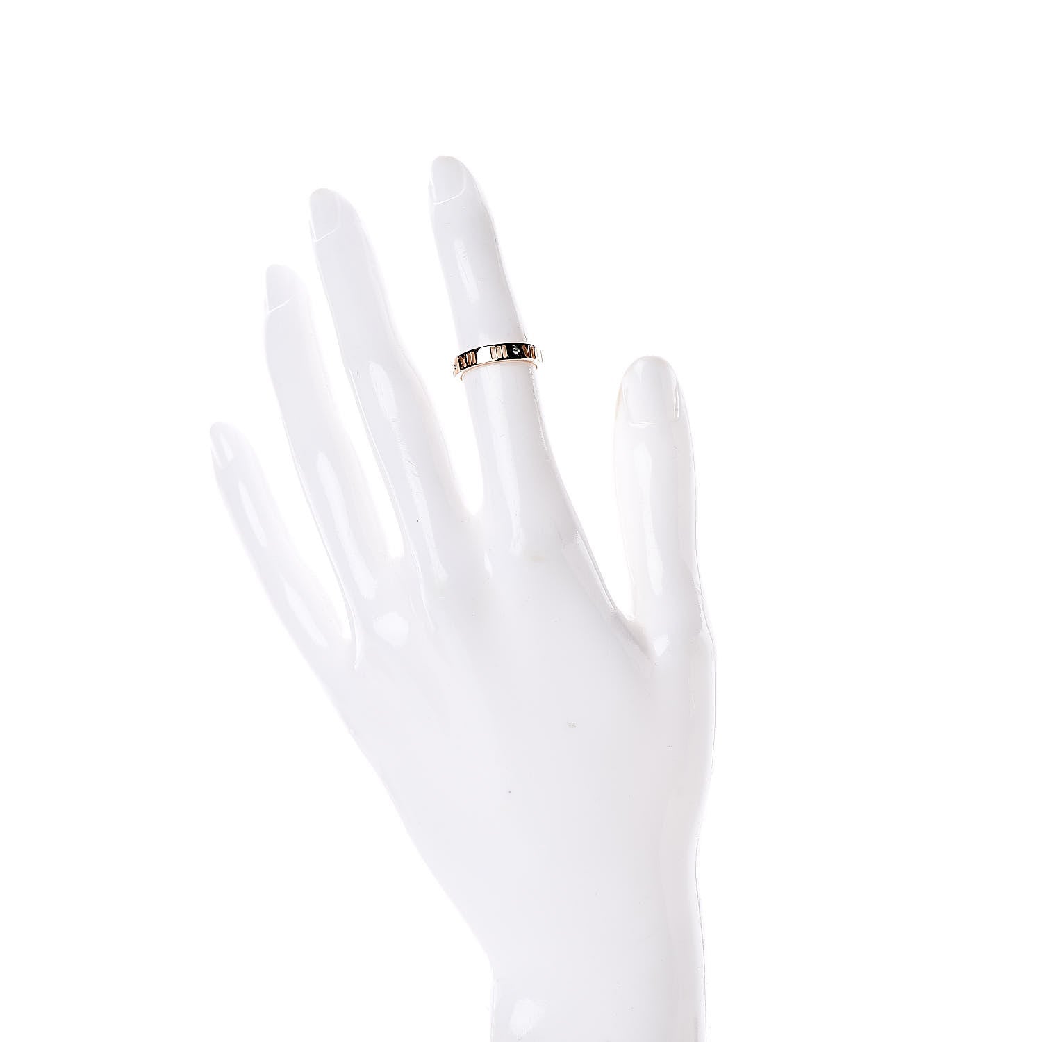 Tiffany 18K Rose Gold Diamond Atlas Pierced Ring 47 4 2 of 4