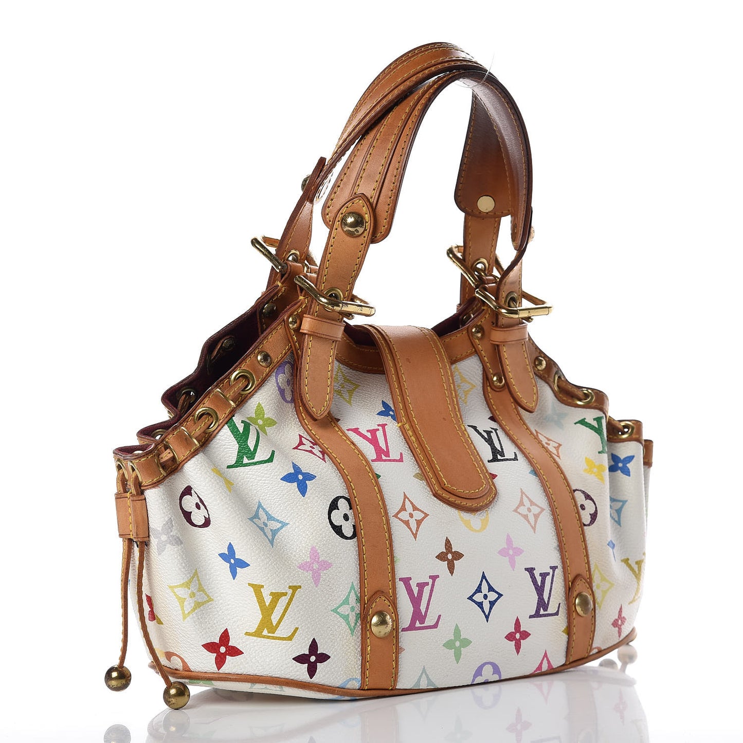 Monogram Multicolor Theda GM White
