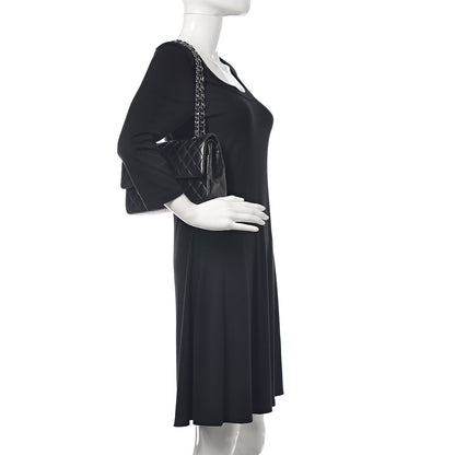 Chanel Lambskin Quilted Medium Double Flap Black 2 of 14