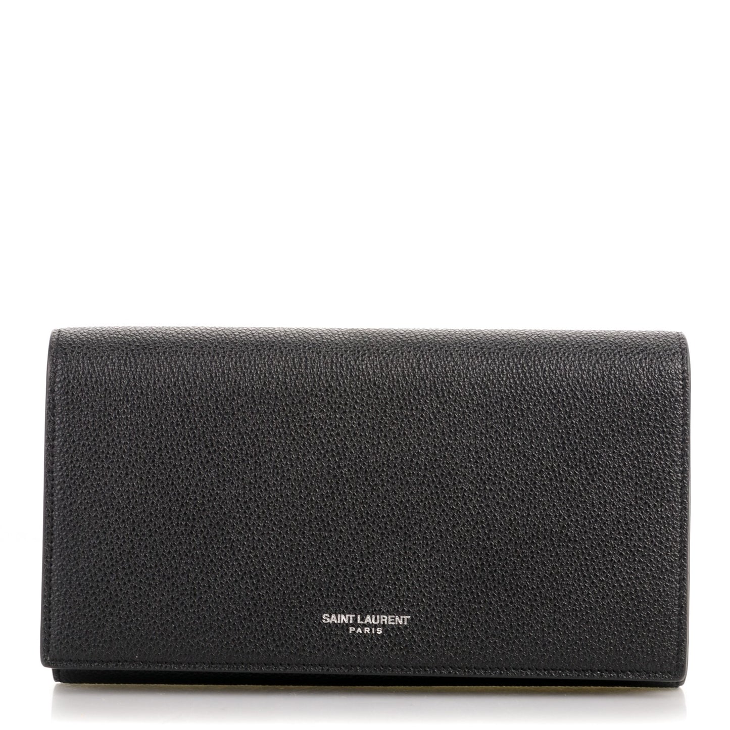 Grain De Poudre Classic Large Flap Wallet Black