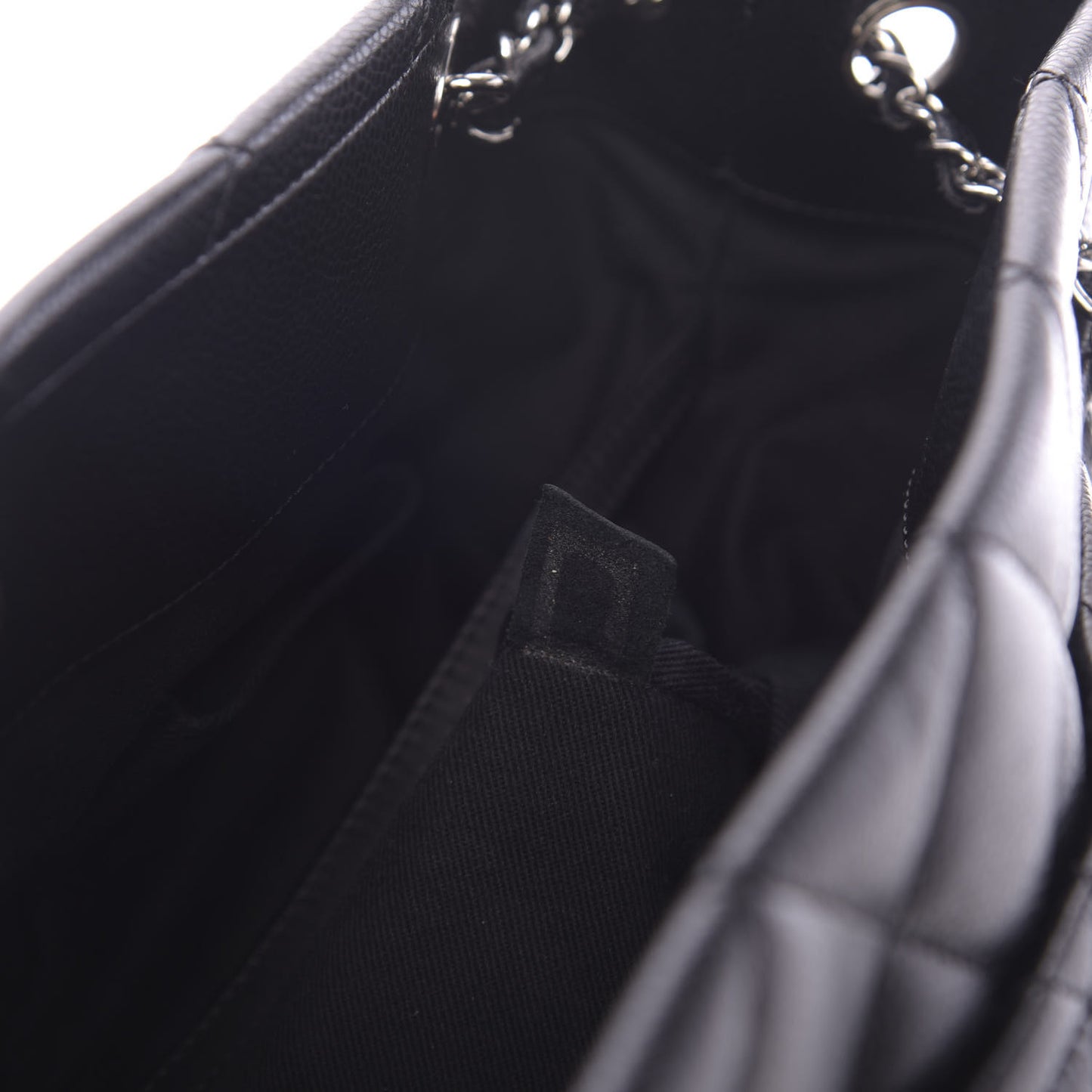 Caviar Quilted Timeless CC Soft Tote Black