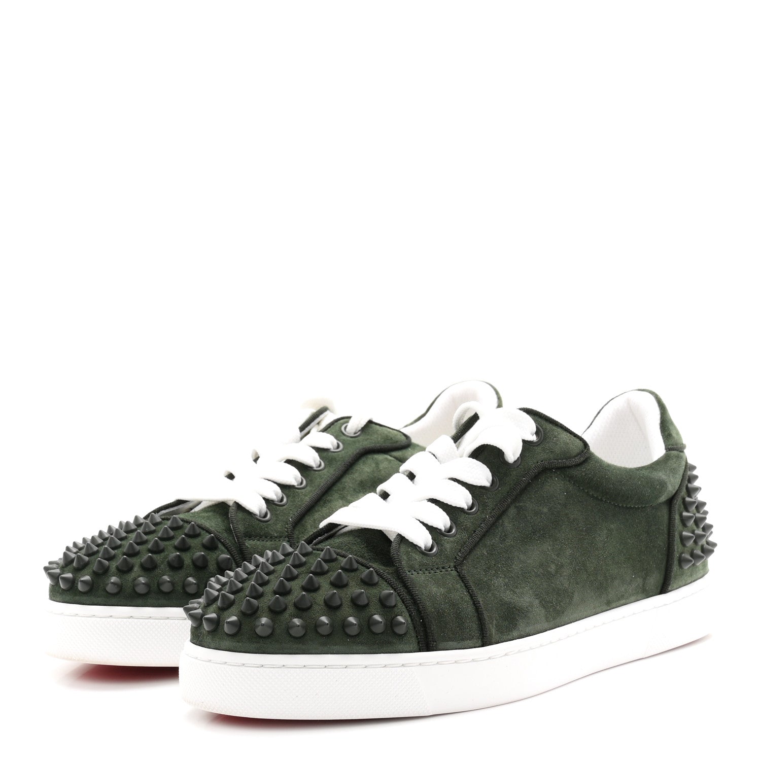 Christian Louboutin Veau Velours Orlato Flat Sneakers  38 Tennessee 4 of 10